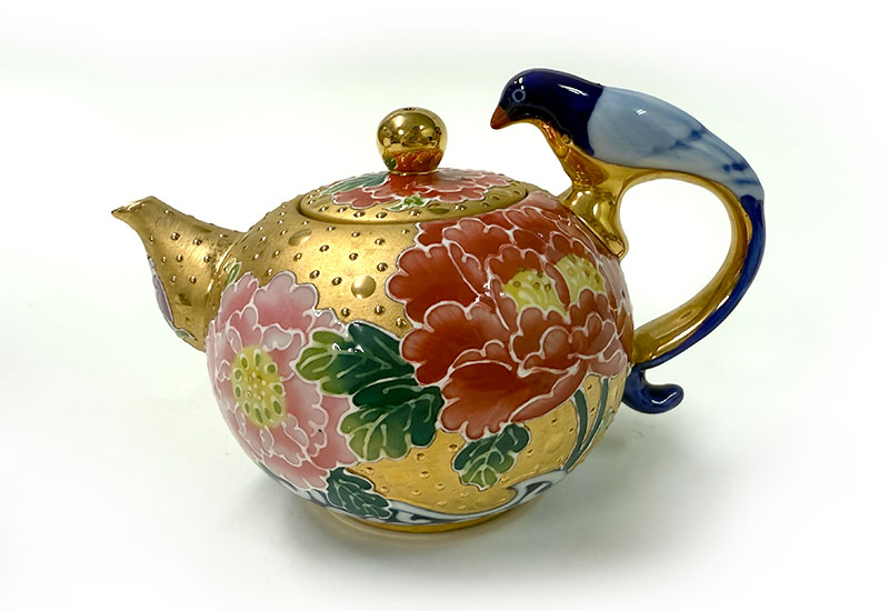 富貴圓滿藍鵲壺組